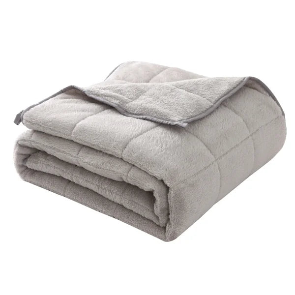 Luxuriously Soft Coral Fleece Weighted Gravity Blanket for Ultimate Comfort and Relaxation