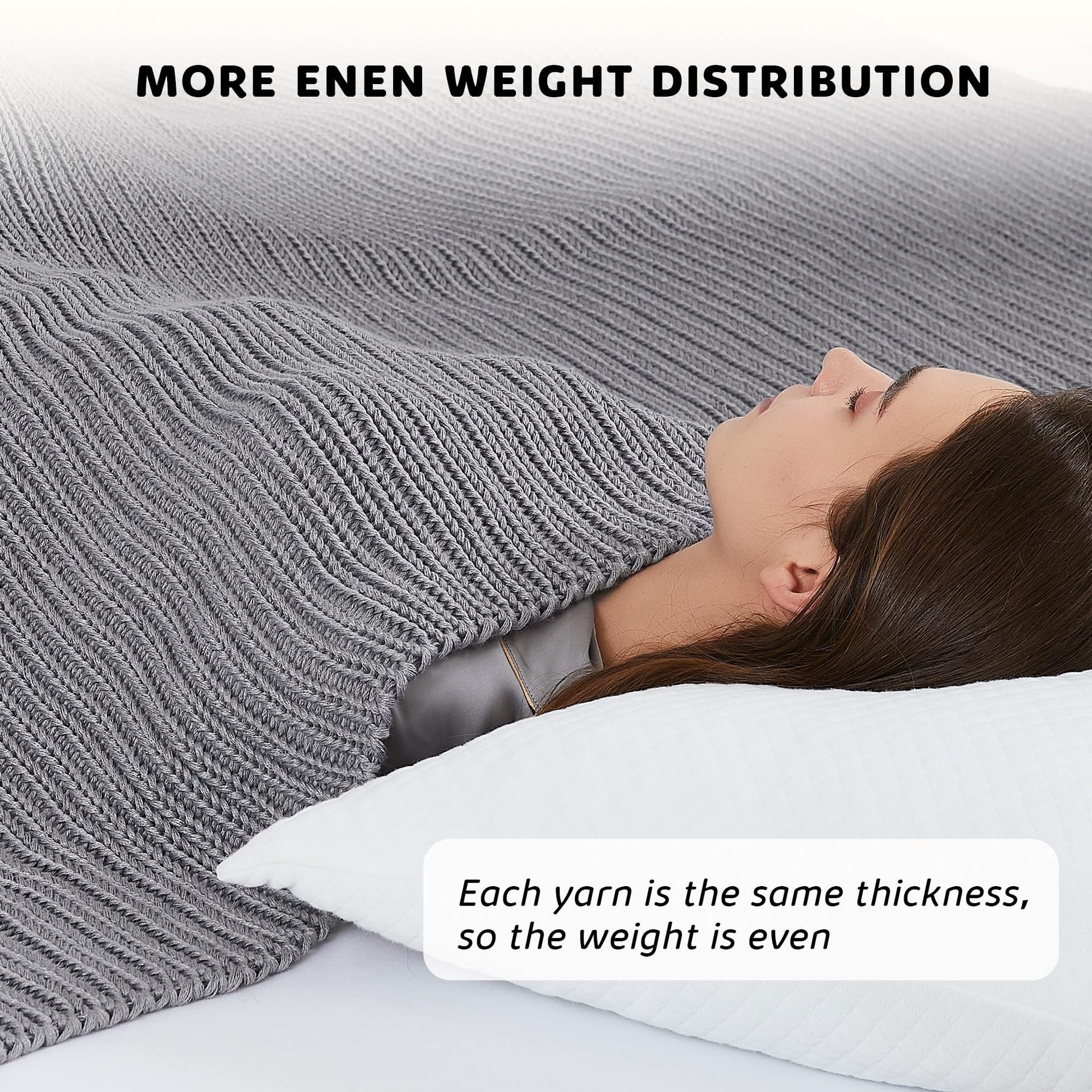 Weighted Blanket - Comfortable, Breathable Design for Stress Relief