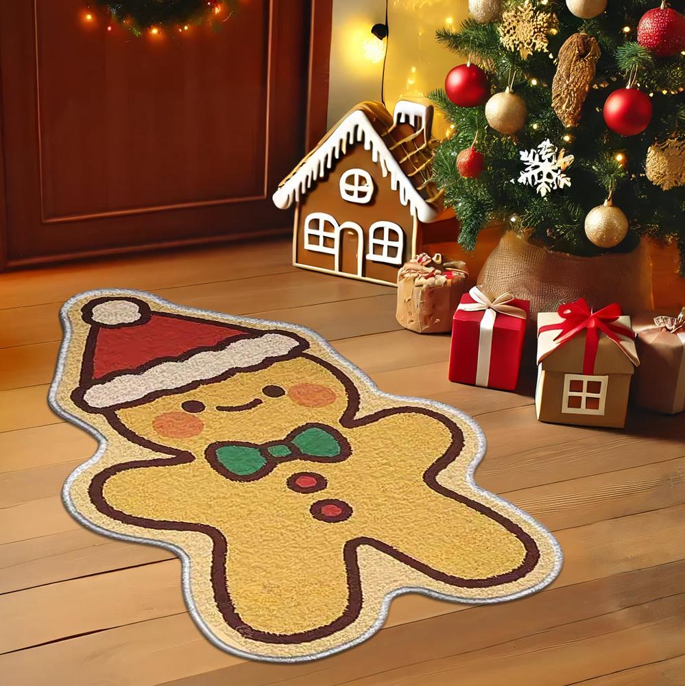 Gingerbread Man Carpet Floor Mat