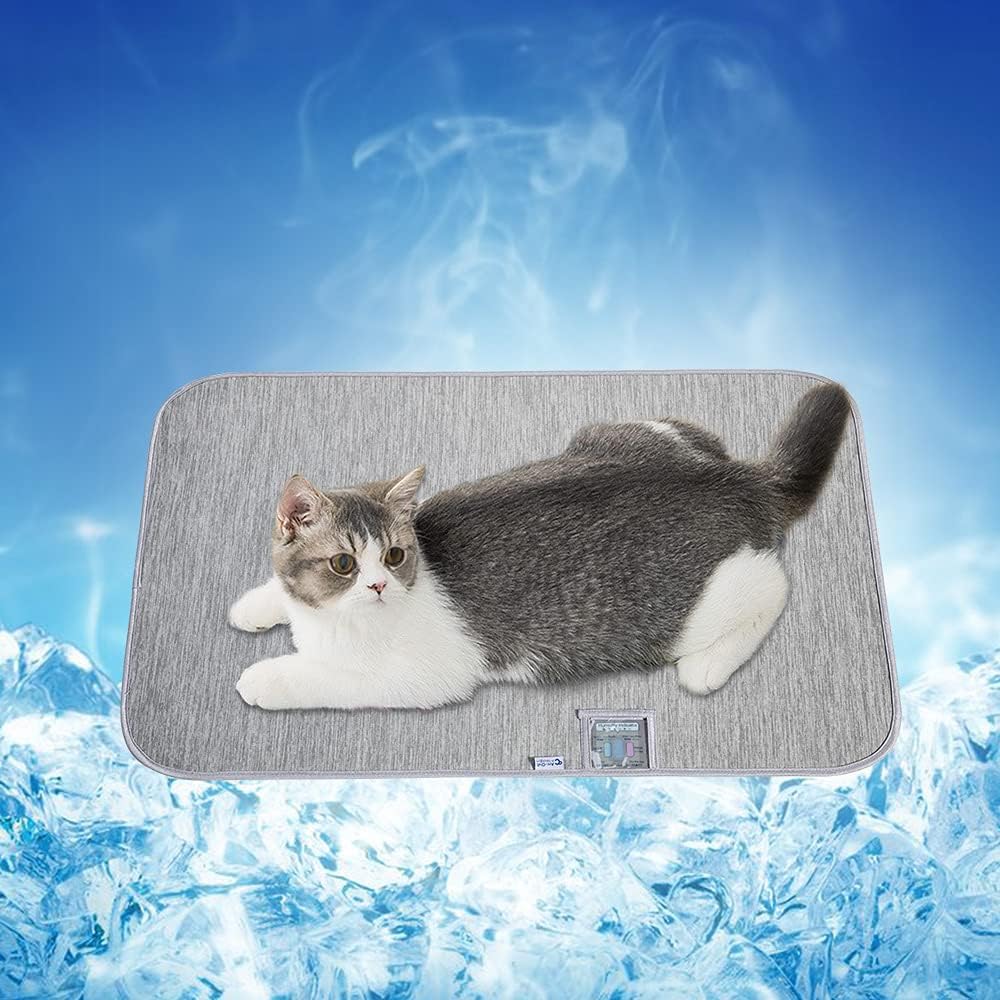 Pet Cooling Mat for Dogs Cats-Blue Arc-chill Natural Q Max 0.4