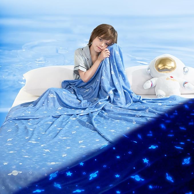 Arc-chill Extreme Q Max 0.5 Cooling Blanket Glow in Dark Summer Blanket for Kids