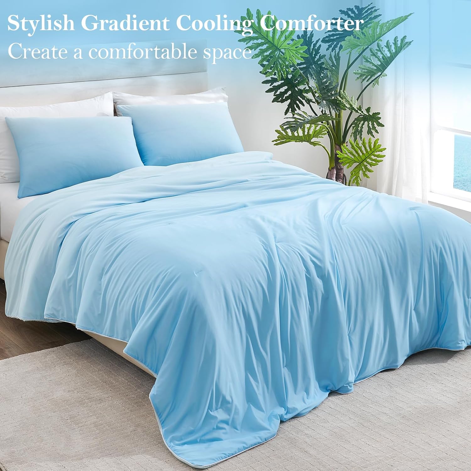 Arc-chill Extreme Q Max 0.5 Cooling Double-Sided Comforter Gradient Color Light Blue