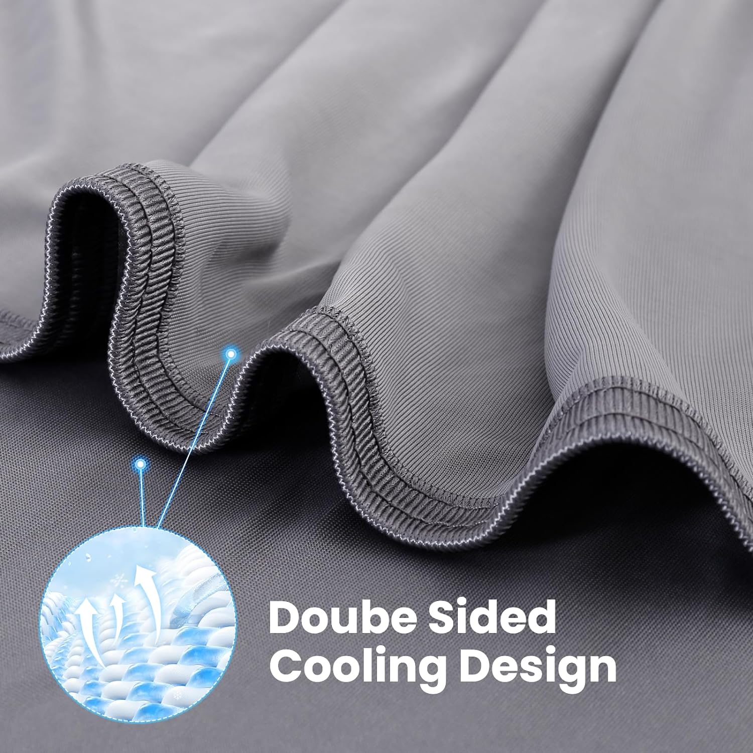 Elegear Cooling Blanket for Hot Sleeper, Double-Sided Cool Q-Max>0.5 Arc-Chill Summer Cold Fiber for Bed Sofa Chair Travel Adult Kids