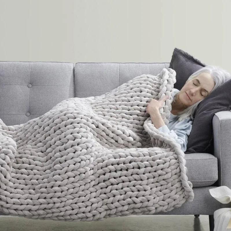 Cozy, Calming Blanket for Sleep & Stress Relief, Soft Breathable Fabric, Available in Multiple Sizes & Colors