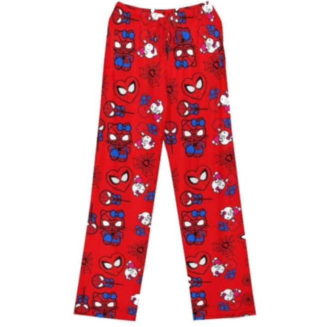 Anime Cartoon Pajama Pants for Women Girls Cute Cat Flannel Comfy Sleep Bottoms