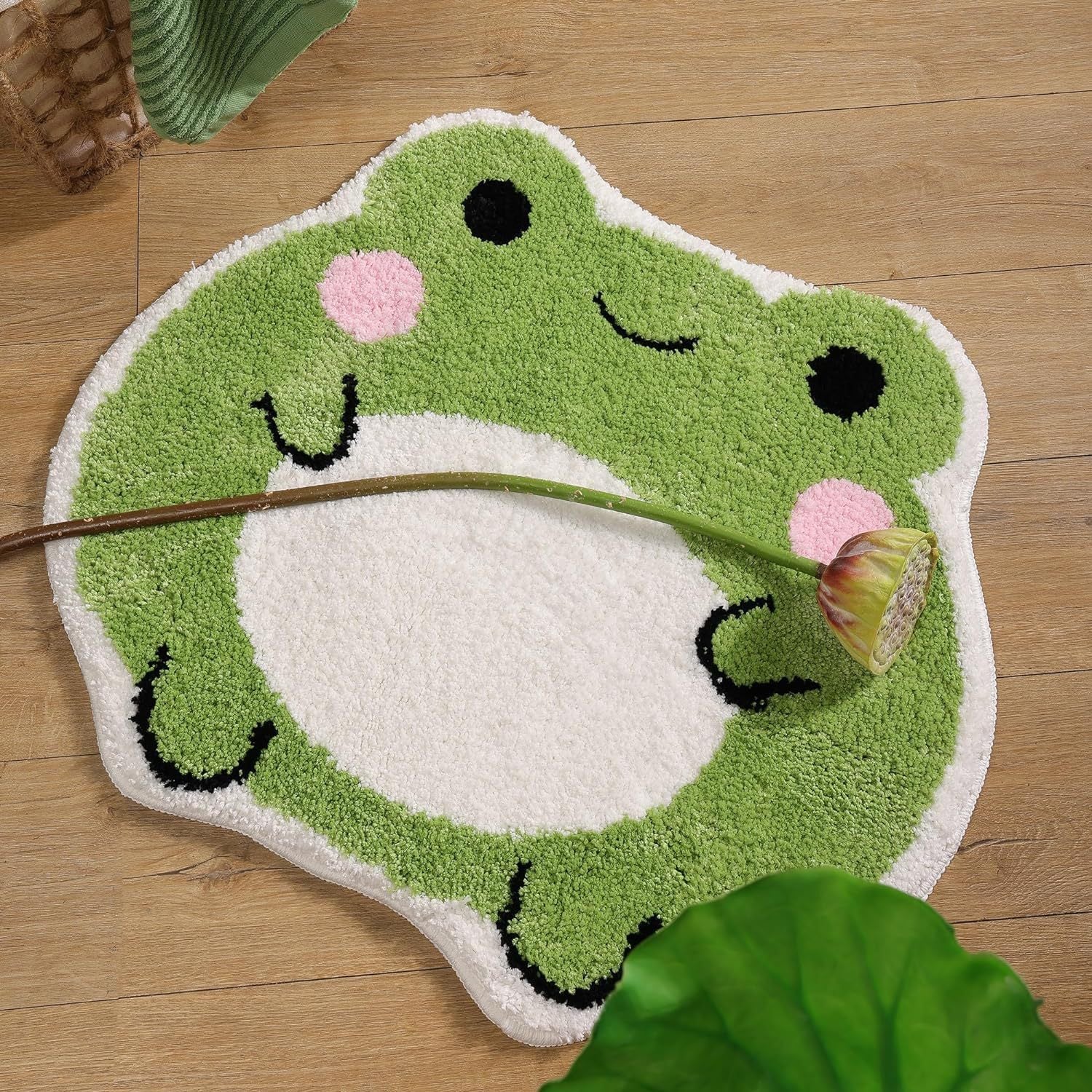 Small Frog Bathroom Absorbent Floor Mat Non-slip Carpet Bedroom Decorative Carpet