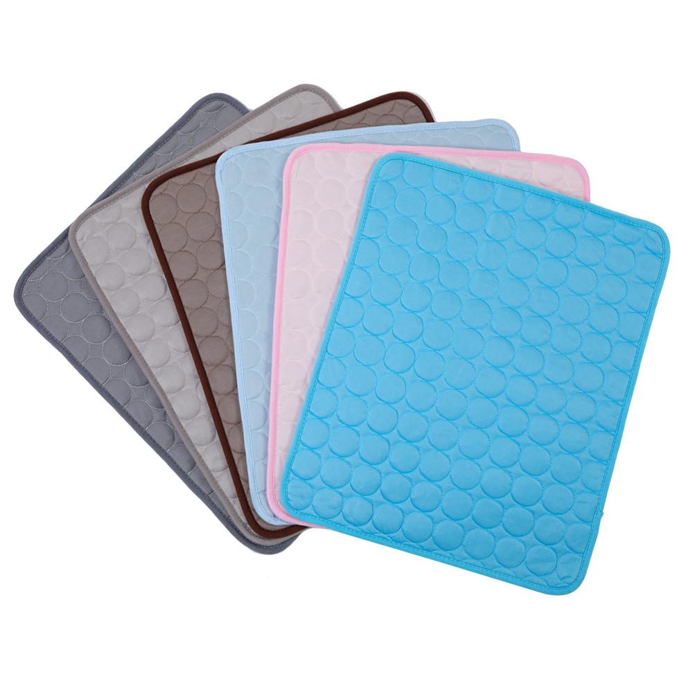 Cooling Mat, Pet Cooling Pad for Dogs Cats Breathable Ice Silk Self Cooling Pet Bed Washable Comfort Pad Blanket Sleep Mat