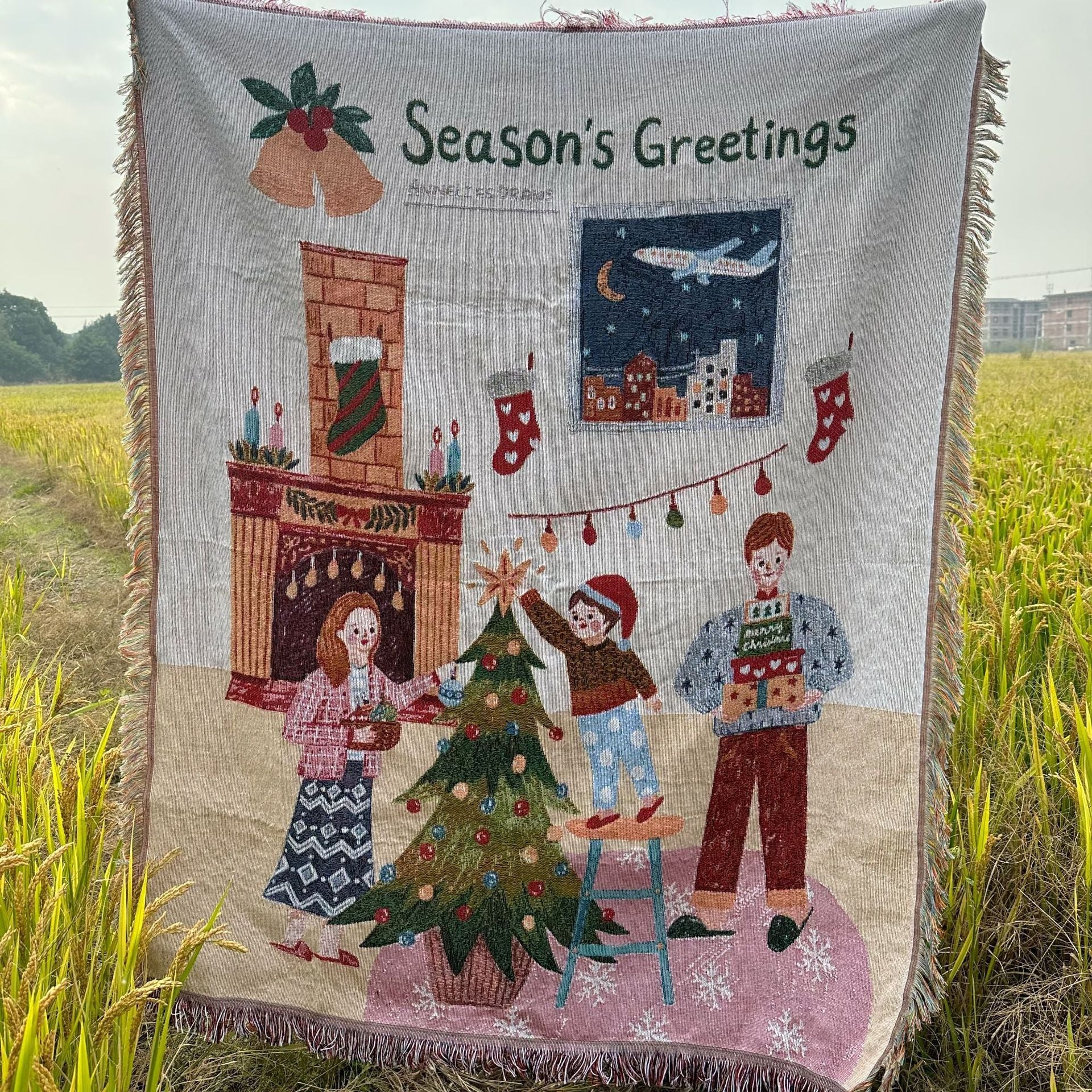 Christmas Celebration Blanket Decorative Blanket