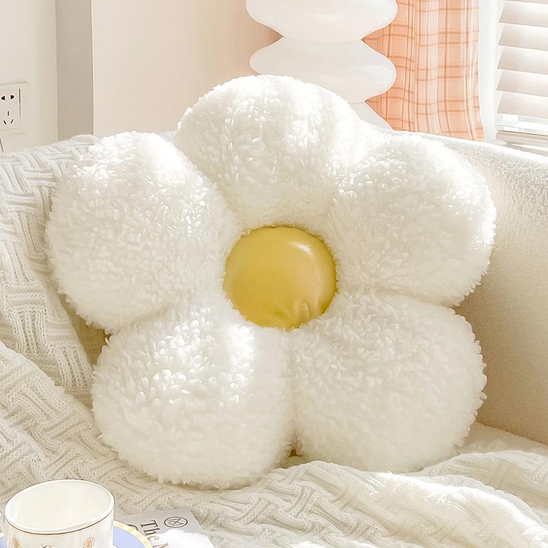 Flower and Bee Decorative Pillow for Living Room Sofa