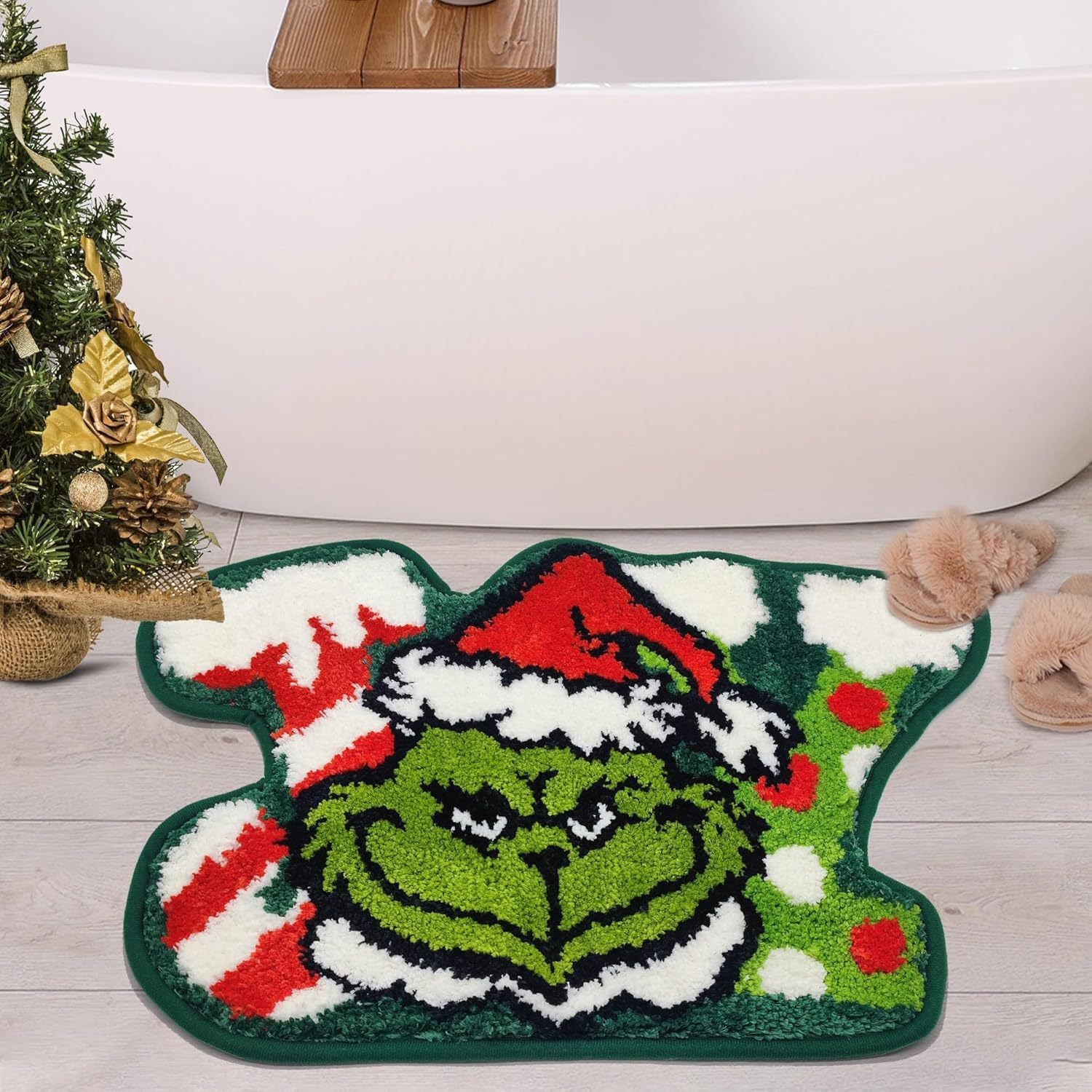 Christmas Special-shaped Carpet living room Mat Easy-to-care Carpet