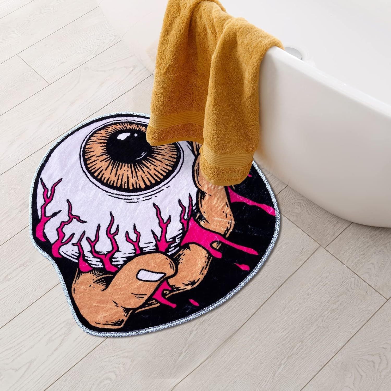 Halloween Carpet Ghost Door Mat Bathroom Water-absorbent Non-slip Rug Wear-resistant Foot Mat