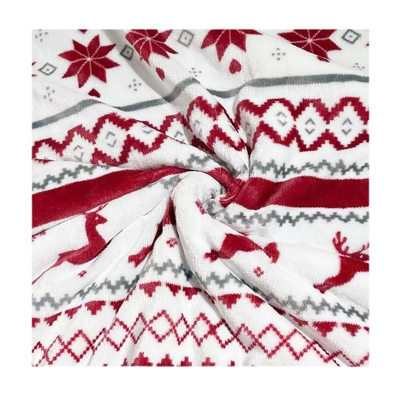 Double Layer Flannel Blanket Christmas Style