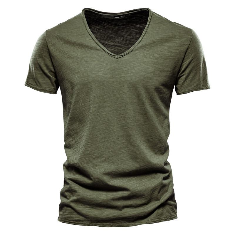 Elegear Summer Men 10 Solid Color Options Avaliable in 4 XL & 5XL V-neck