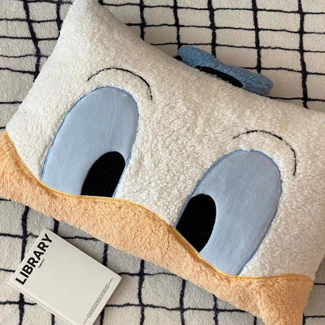 Cute Autumn & Winter Coral Fleece Cartoon Pillowcase