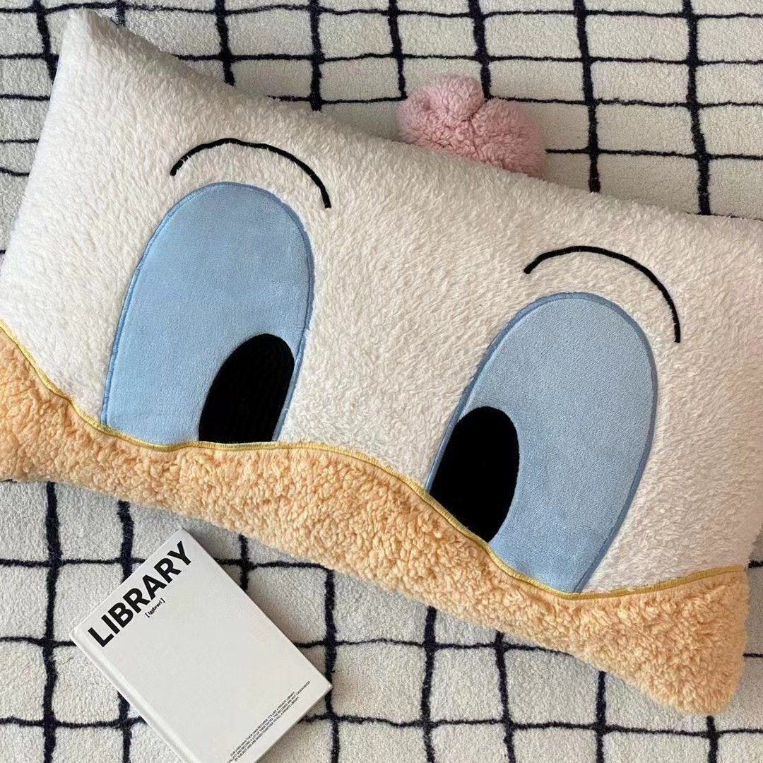 Cute Autumn & Winter Coral Fleece Cartoon Pillowcase