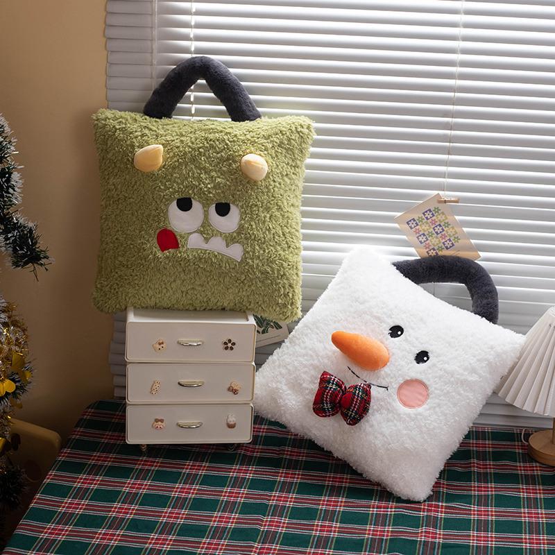 Christmas Holiday Cushions for Indoor Use Super Soft Square Waist Pillow