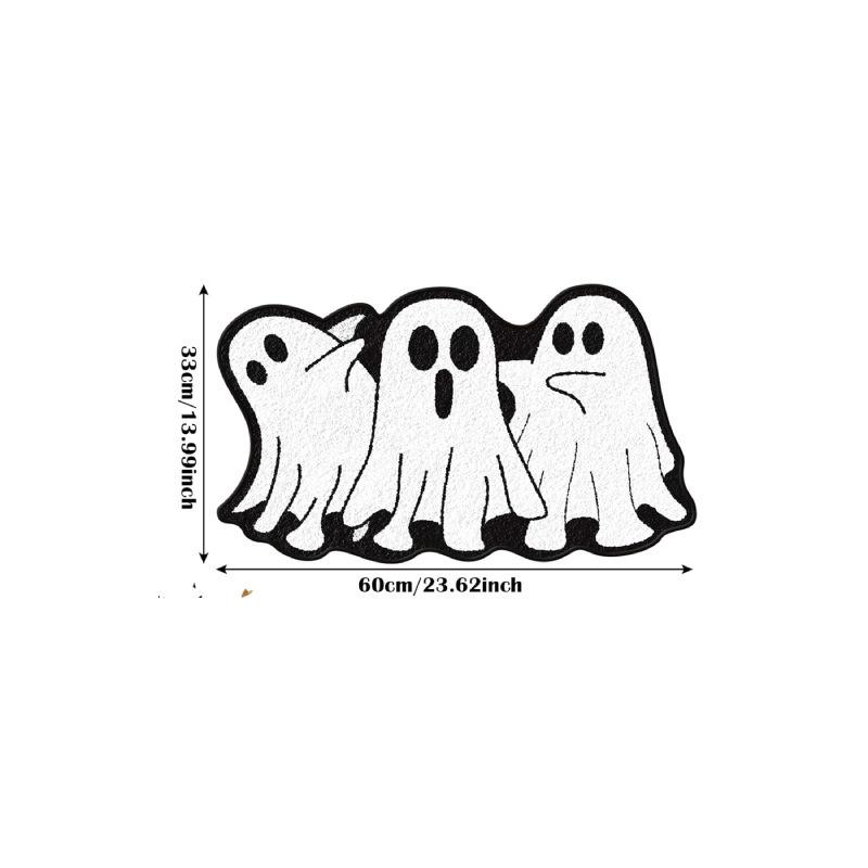 Halloween Carpet Ghost Door Mat Bathroom Water-absorbent Non-slip Rug Wear-resistant Foot Mat