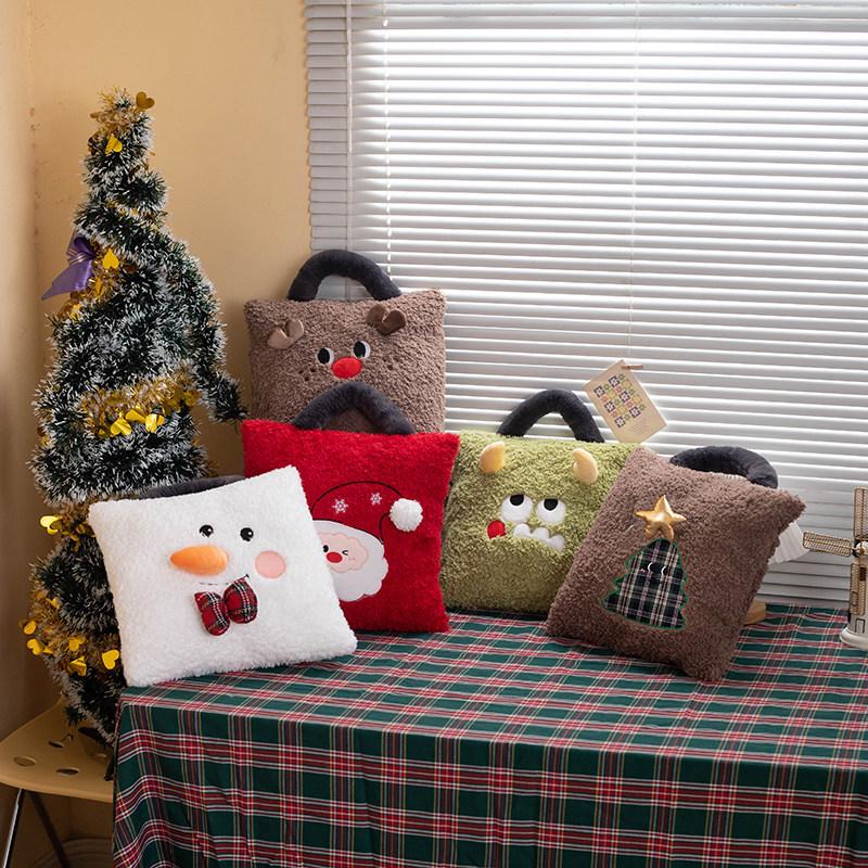 Christmas Holiday Cushions for Indoor Use Super Soft Square Waist Pillow