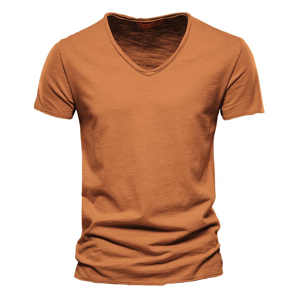 Elegear Summer Men 10 Solid Color Options Avaliable in 4 XL & 5XL V-neck