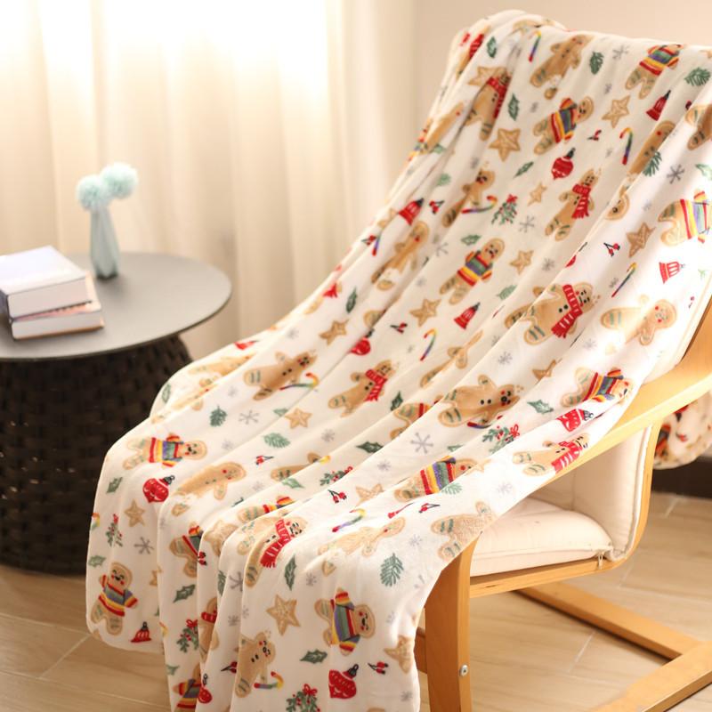 Christmas Blanket Cute Cat Flannel Blanket