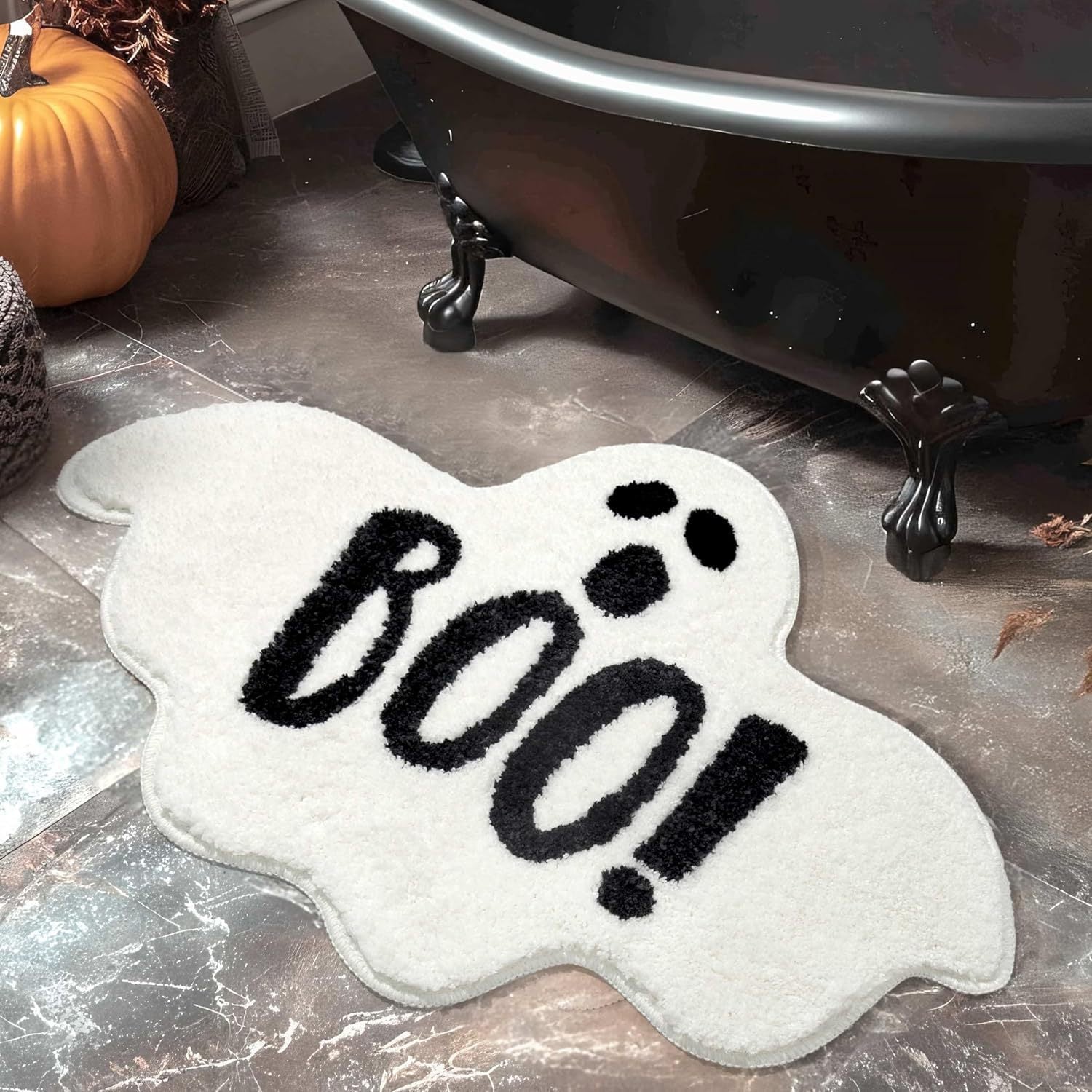 Halloween Carpet Ghost Door Mat Bathroom Water-absorbent Non-slip Rug Wear-resistant Foot Mat