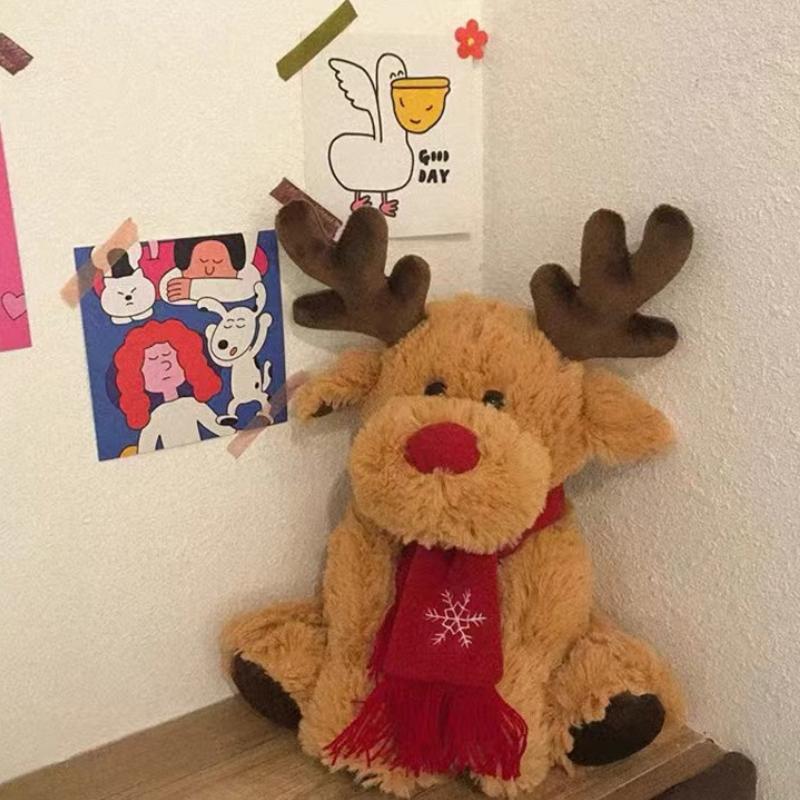 Elk Doll Plush Toy Christmas Deer Doll Children Gift Christmas Gift